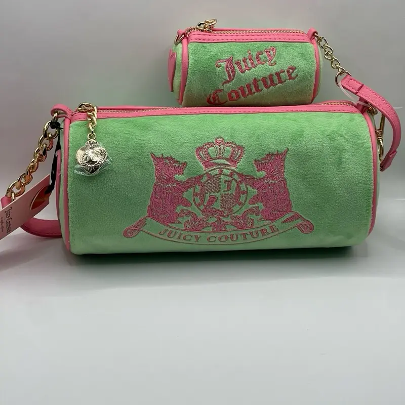 Juicy Couture Pink Green Scotties Dog Bag - NWT - TikTok Shop