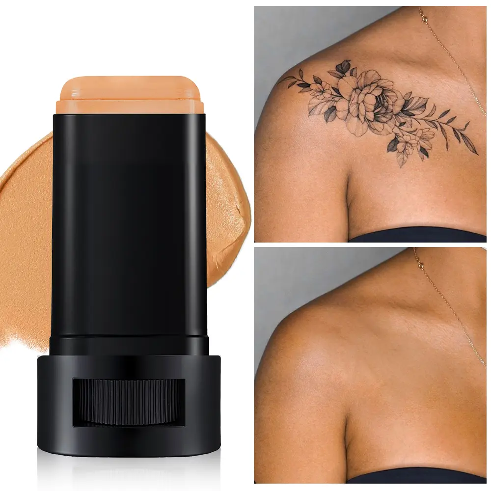 Lazy Foundation Stick, Natural, Hydrated and Refreshing, Hydrating Buildable Coverage, Flawless Coverage, Flawless Complexion, Light Makeup, Non-drying Concealer Foundation Stick, Concealer Foundation Hybrid