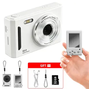 Auto Focus Digital Camera, Compact FHD 1080P Vlogging Camera with 16X Zoom, Small Point and Shoot Camera for Outdoor Sports, Travel, Daily Use