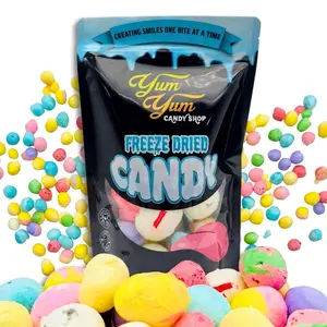 Freeze Dried Salt Water Taffy Mix Candy Snack Candies Sweet Chocolate Banana Peppermint Huckleberry Raspberry Cinnamon Creamsicle Watermelon Bonbon