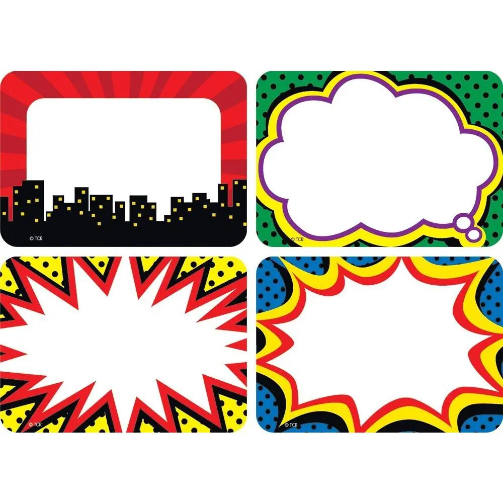 Superhero Name Tags Superhero Name Tags