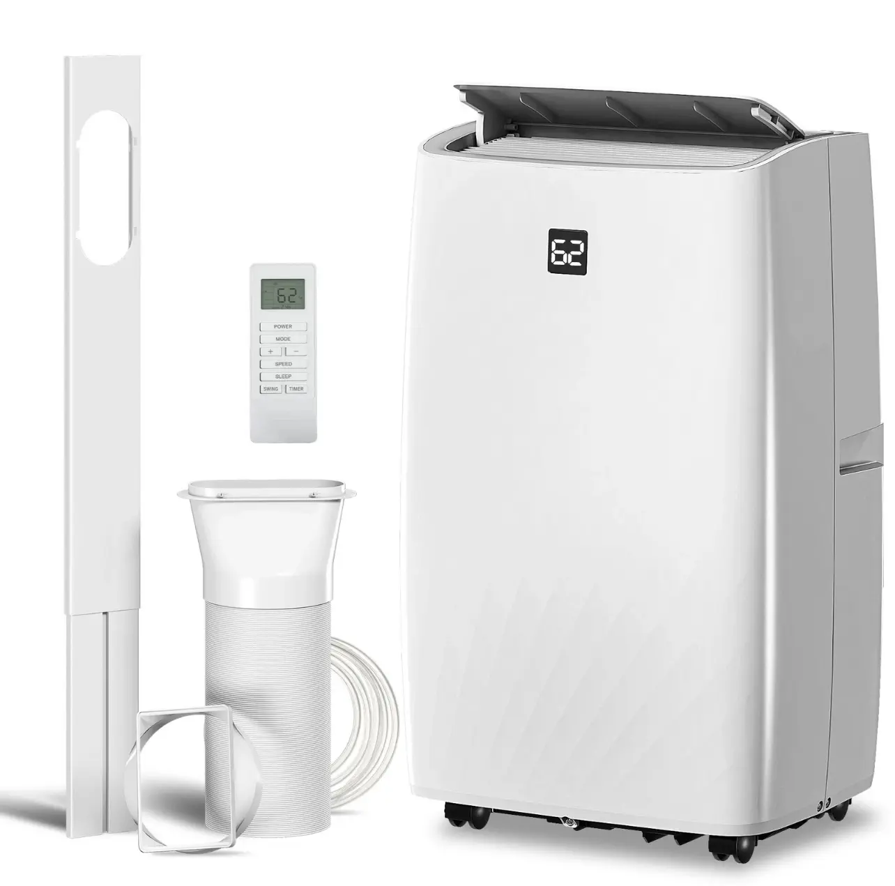 14000 BTU Portable Air Conditioner with Dehumidifier & Fan, AC Unit