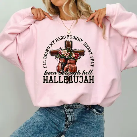 Hard Fought HallelujahShirt, I’ll bring my hard-fought heartfelt, Casual Style, Vintage Fashion, Classic Styles for Everyone