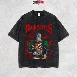 [Conicdunk] Dark Souls Solaire Of Astora Retro Limited Vintage Lightweight Cotton Washed Tee with Full Size - Perfect Gift for Game Fans and Lovers 8TI