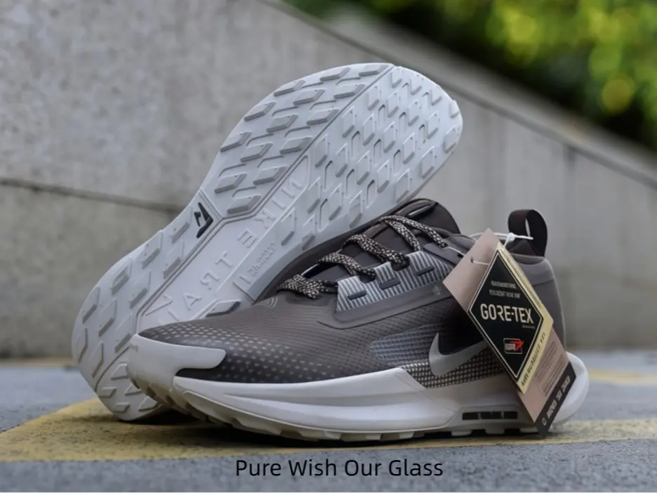 Neutral Taupe White Contrast Athletic Trainers Lightweight Tear Resistant Woven Fabric Upper Dual Color Stacked Cushion Sole Comfort Outdoor Trail Jogging Daily Sports Footwear