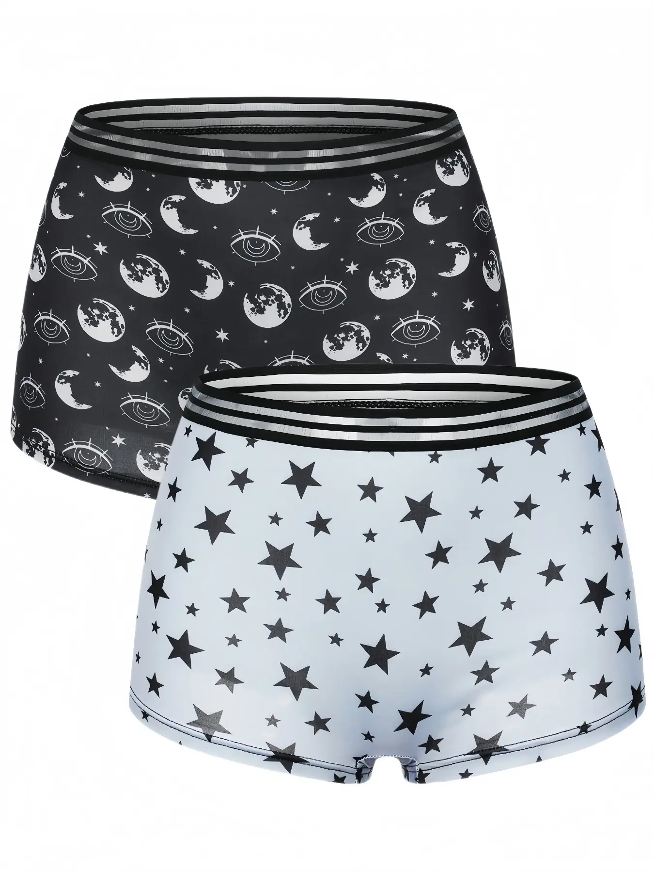 Morvia Women's Underwear Set, Comfortable Elastic Fit, Breathable Fabric, Casual All-Over Printed Design, Perfect Daily Essential