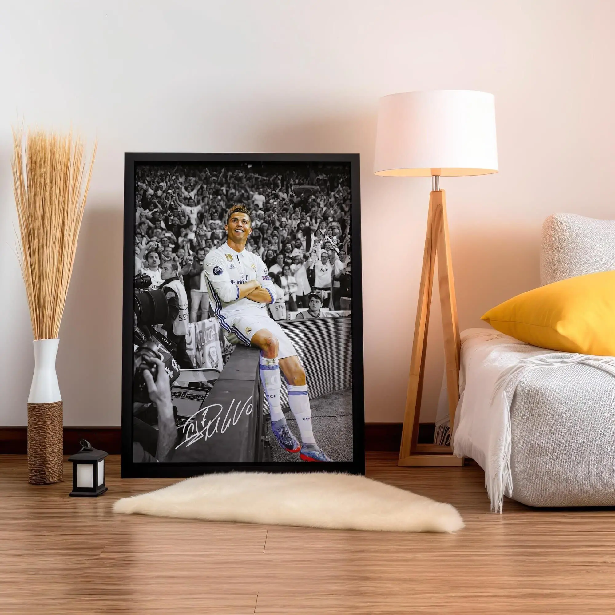 Cristiano Ronaldo Poster Soccer Legend Signed Football Poster , CR7 Fans Gift( Unframed - Print Only )