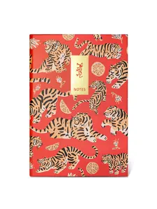 Tiger Notebook with Anti Scratch Cover, Luxury Gold Designer Piece