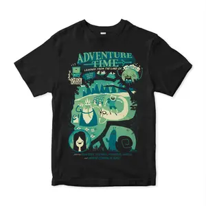 Adventure Time unisex vintage in black T-Shirt Men Womens AB2106