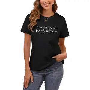 I'm Just Here For My Nephew  Shirt, New Future Aunt T-shirt, Cute Auntie Graphic Tee, Funny Titi Clothing