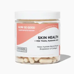 Glow So Good Skin Health | Collagen + Hydration Boost | Milk Thistle & Hyaluronic Acid | Beauty & Wellness Supplement