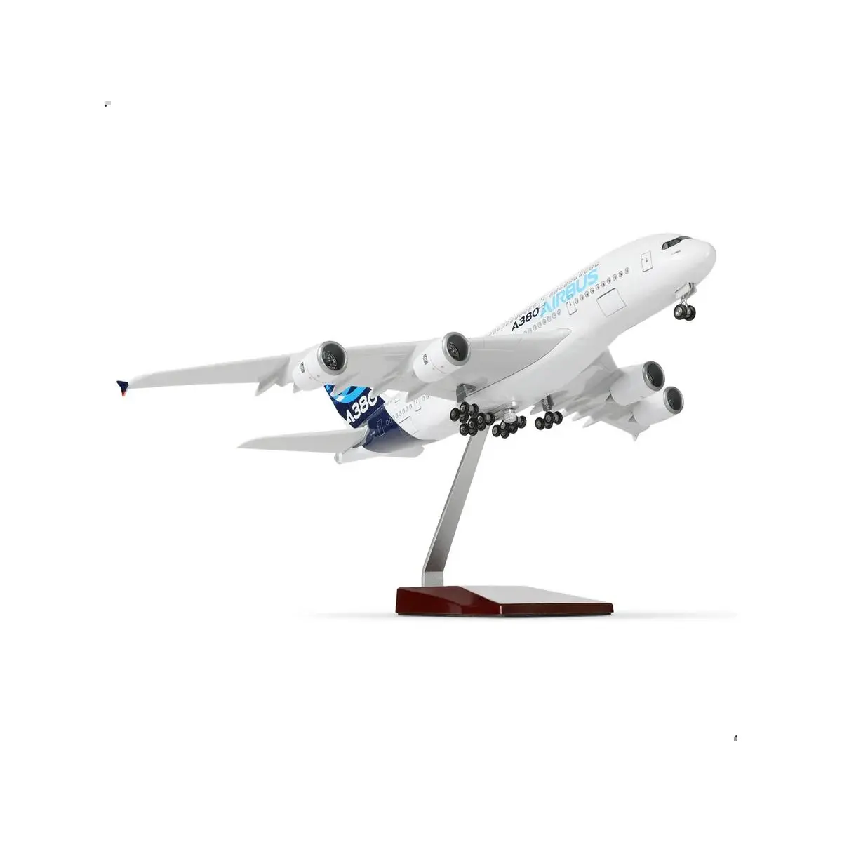1:200 Scale Airbus A380 Diecast Toy Model, Resin and Metal Construction, Display Stand Included for Airplane Enthusiasts, Diecast Toys