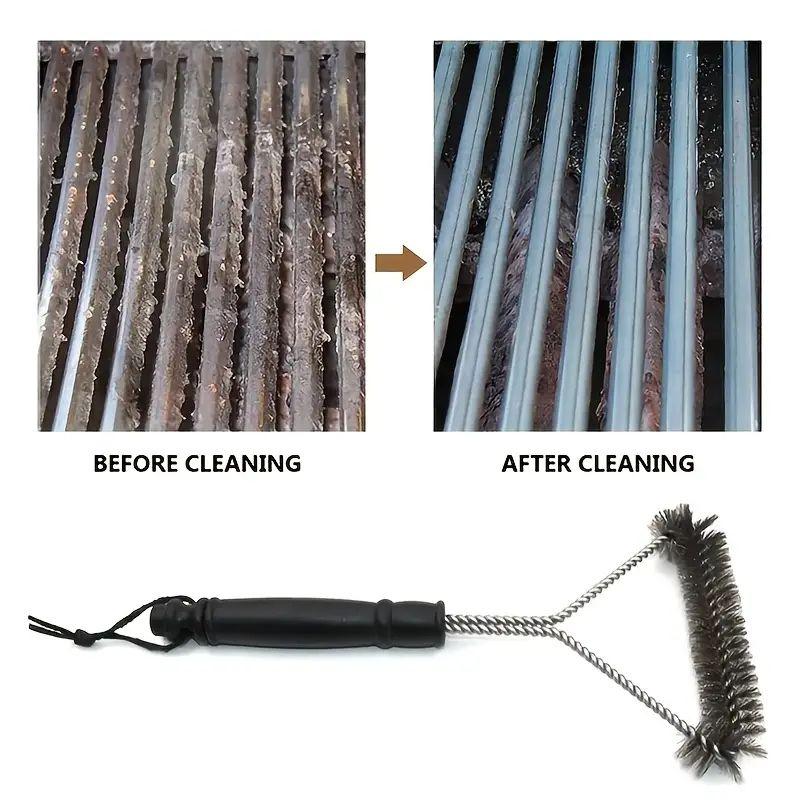GRILLART Grill Brush Bristle Free & Wire Combined BBQ Brush - Safe & Efficient Grill Cleaning Brush- 17" Grill Cleaner Brush for Gas/Porcelain/Charbroil Grates - BBQ Accessories Gifts for Men