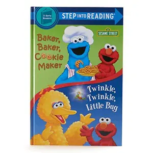 USED-Sesame Street Cookie Monster Plush Toy with Book Bundle Baker Baker Cookie Maker by Linda Hayward (Hardcover)