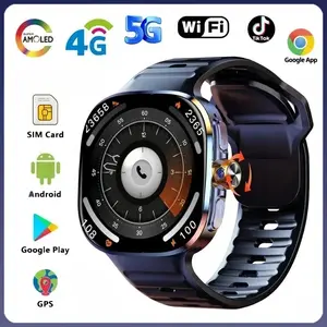 New 4G/5G Cellular Version M99 Smart Watch 2.4inch Amoled Larger Screen Android Smartwatch With Rotary Camera Sim Card Slot WIFI GPS For Women Men