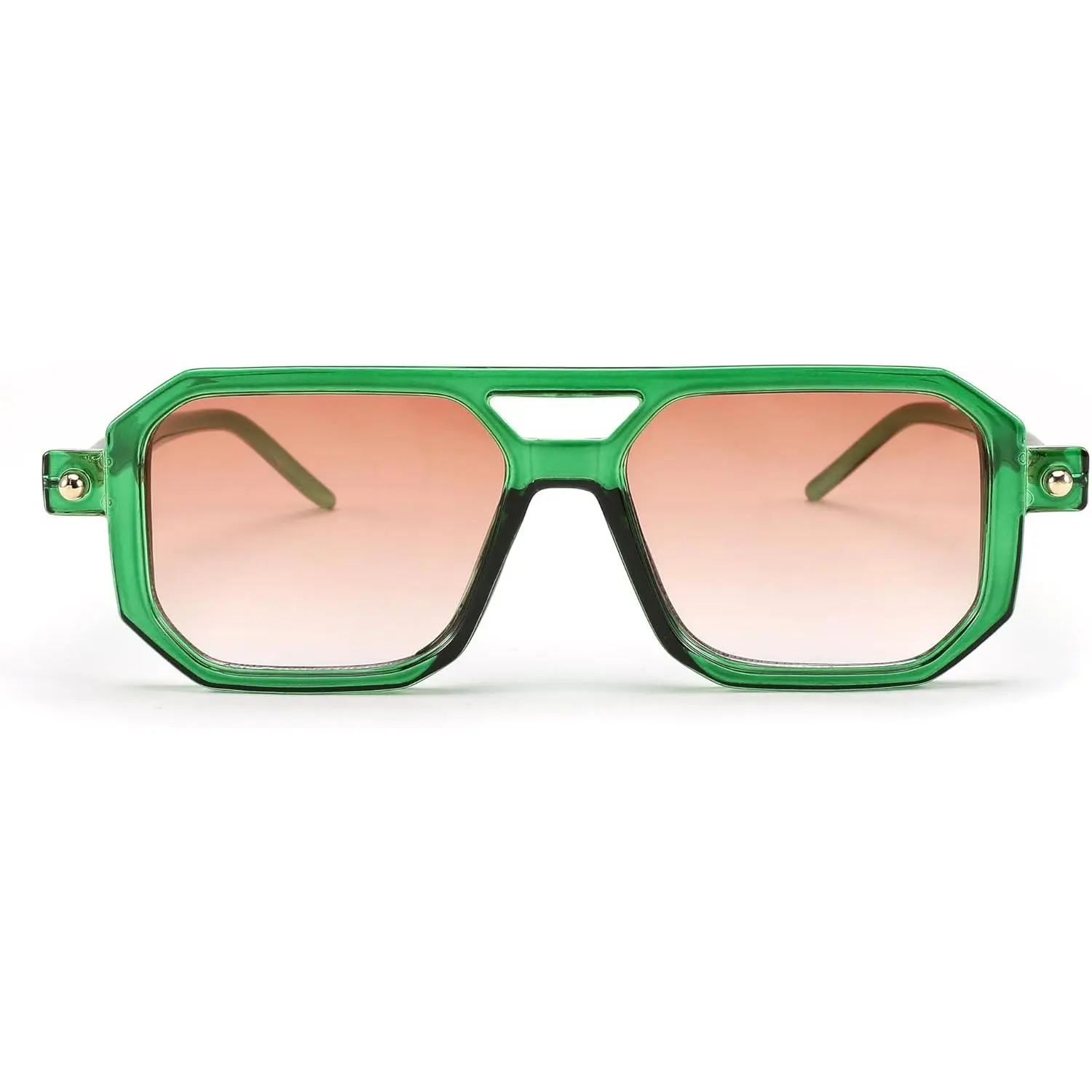EyeconicFinds Vintage Square 70s Flat Aviator Sunglasses 