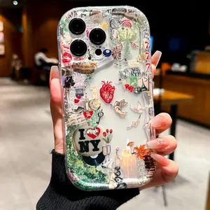 Vintage Court Painting Pattern Phone Case, 1 Count Decorative Phone Protector Cover, Phone Accessories Compatible with iPhone 11 12 13 14 15 16 Series