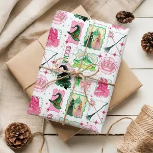 Wicked Wrapping Paper, For Good Gift Wrap, Elphaba And Glinda Gift Wrapping, Changed For Good Present Wrap