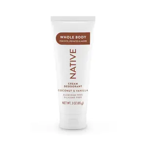 NATIVE Whole Body Deodorant Cream – Aluminum-Free, All-Day Odor Protection