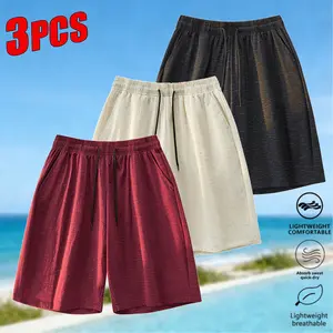 Men’s 3-Pack Cooling Shorts - Instant Cool Touch, Quick-Dry Breathable, Suitable for Summer, Gym, and Everyday Wear#SummerVibes