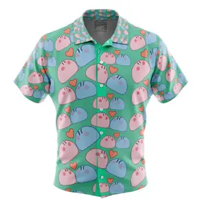Dango Daikazoku Clannad Button Up Hawaiian Shirt | Cool Anime Vibes for Men & Fans