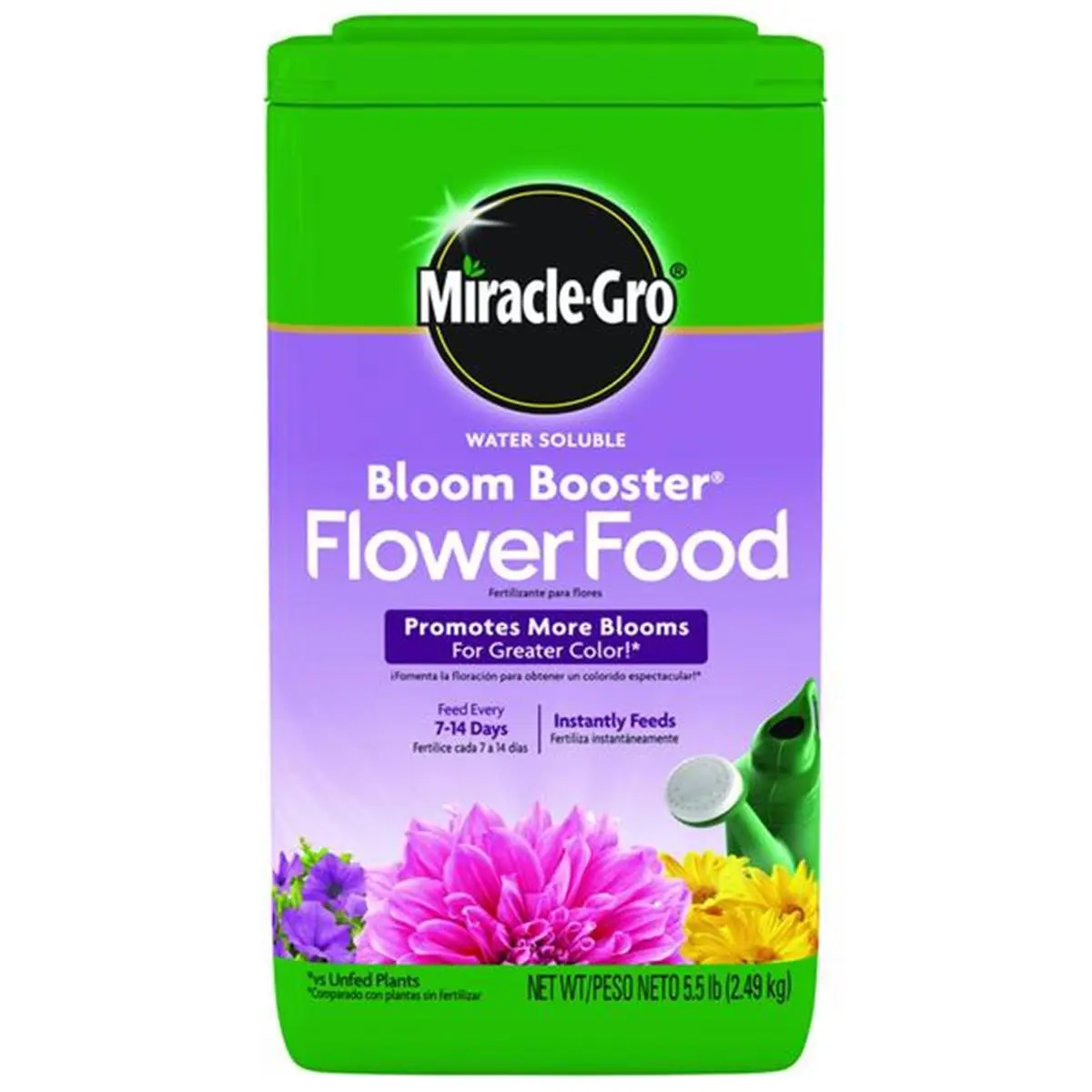 212 MAIN Miracle-Gro Bloom Booster Water-Soluble Powder Garden Fertilizer - 5.5 lbs Pack of 6, Instant-Feed Flower Food for Outdoor Plants, Promotes Bigger Blooms & Vibrant Colors