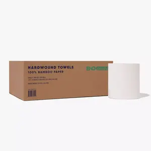 Bamboo Commercial Hardwound Towels 800 feet, 6 Rolls Per Case