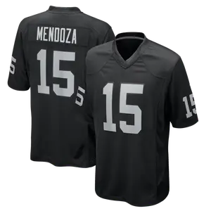 Unisex Football Raiders Team Fernando Mendoza 15  Draft First Round Pick No. 1 Team Game Jersey - Black