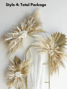 White Hydrangea Pampas Dried Flower Arrangement, Baby Shower Decor, Wedding Decor, Bridal Shower, Backdrop Floral, Wedding Arch Arrangement, Wall Decor