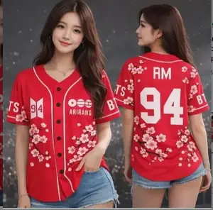 Kpop Group Bangtan Style Jersey, Custom Bangtan Boys Members Baseball Jersey For Army, Bangtan World Tour 2026 Merch Top, Bangtan Comeback 2026