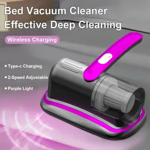 Wireless Handheld Mattress Vacuum Cleaner with UV-C Light & HEPA Filter – Deep Dust Mite Cleaner