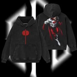 Superstyle Limited Edition Nolan Grayson Omni-Man Invincible War Superhero Comics Edition Double Print Lightweight Acid Washed Tee Hoodie Sweater Graphic Design Top Cotton Streetwear Comic T-Shirt Clothes Menswear Womenswear