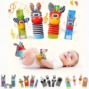 Baby Rattle Sock Toy, Perfect for Kids, Stimulates Learning and Teething Fun, Includes Thumb Bell and Rattle, Ideal Infant Gift