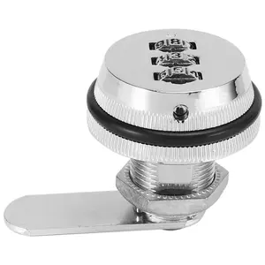 Alloy Code Combination Cam lock Keyless Post Mail Box Cabinet RV 3 Dial silver