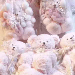 Bear Food-Grade Silicone Slow-Rising Rebound Squishy Fidget Toys for Stress Relief - Soft Squeeze Toys with Thick Creamy Slime Texture, Handmade Non-Toxic Sensory Toys