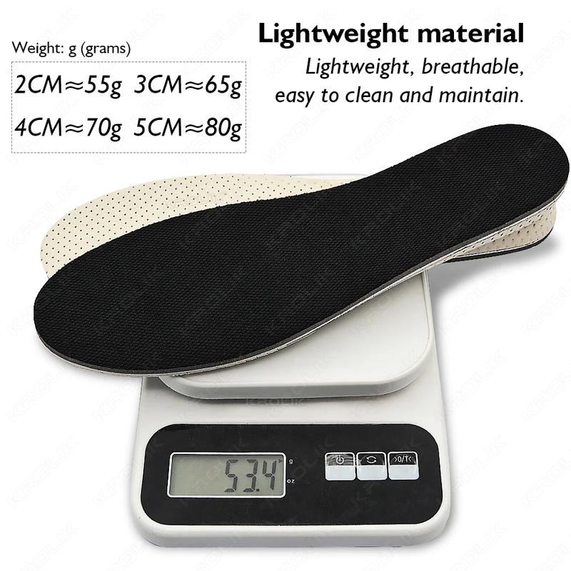 2/3/4/5CM Taller Invisible Height Increase Insoles Men Women Shoes Insole EVA Memory Foam Heel Lifting Cushion Heighten Shoe Pad