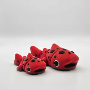 3D Printed Articulating Watermelon Whale Shark Figurine Great Gift and Desk Figure
