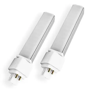 G24q 4 Pin LED Light Bulb 12W Retrofit GX24 LED PL-C Recessed Lamp GX24 Green Bulb Cool White Daylight Replacement 26W G24q-2 Gx24q-3 1400 Lm 314° Rotate Horizontal Recessed 2 Pack Bypass Ballast