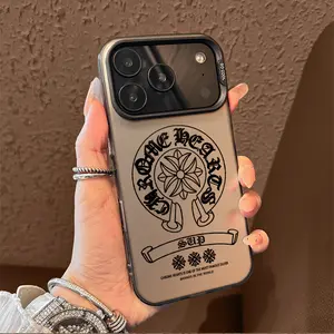 Cool Chrome Hearts Vibe iPhone CaseMother's DayCorner-Protection Design, Trendy Large-View Window with Liquid-Effect Finish -Electroplated Surface, Compatible withiPhone 17/16/15 Pro Maxl Premium FashionEdition Case tiktokshopspringglowup