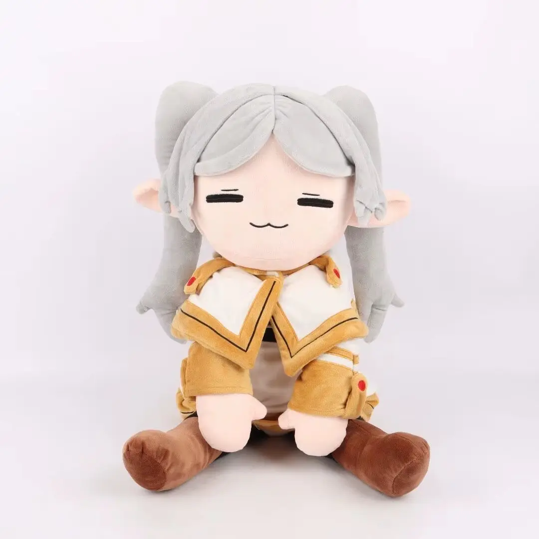 Frieren Beyond Journey’s End Plush At the Funeral Soft Stuffed Figure Cuddly Teddy Bear Collectible Anime Toy Plushie
