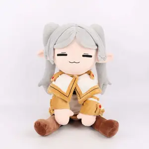 Frieren Beyond Journey’s End Plush At the Funeral Soft Stuffed Figure Cuddly Teddy Bear Collectible Anime Toy Plushie