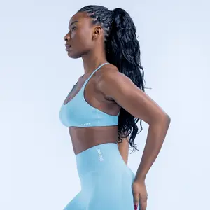 DFYNE Origin Halter Bra Seamless Backless Medium Support Yoga Sports Bra