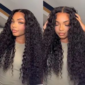 Tinashe Water Wave Glueless 200% Ready To Wear Wig Pre Bleached Knots  Pre Cut 6x5 HD Lace Closure Wig Pre Plucked Hairline