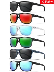 Unisex Simple Style Sunglasses, Trendy Casual Summer Sports Sunglasses for Everyday Use, Fashion Accessories for Outdoor Activities, Including Cycling, Fishing, Running