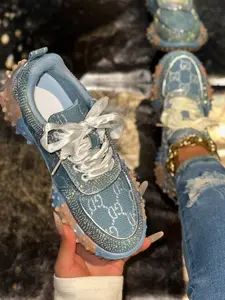 Women's Street Style Casual Sneakers, All-Season Wearable Fashion Shoes, Walking Shoes, Thick Sole Comfort Design, Durable PU Material & Rubber Soles