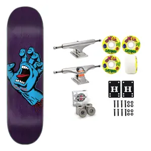 Santa Cruz Skateboard Purple 8.375" Independent Satori Premium Kit