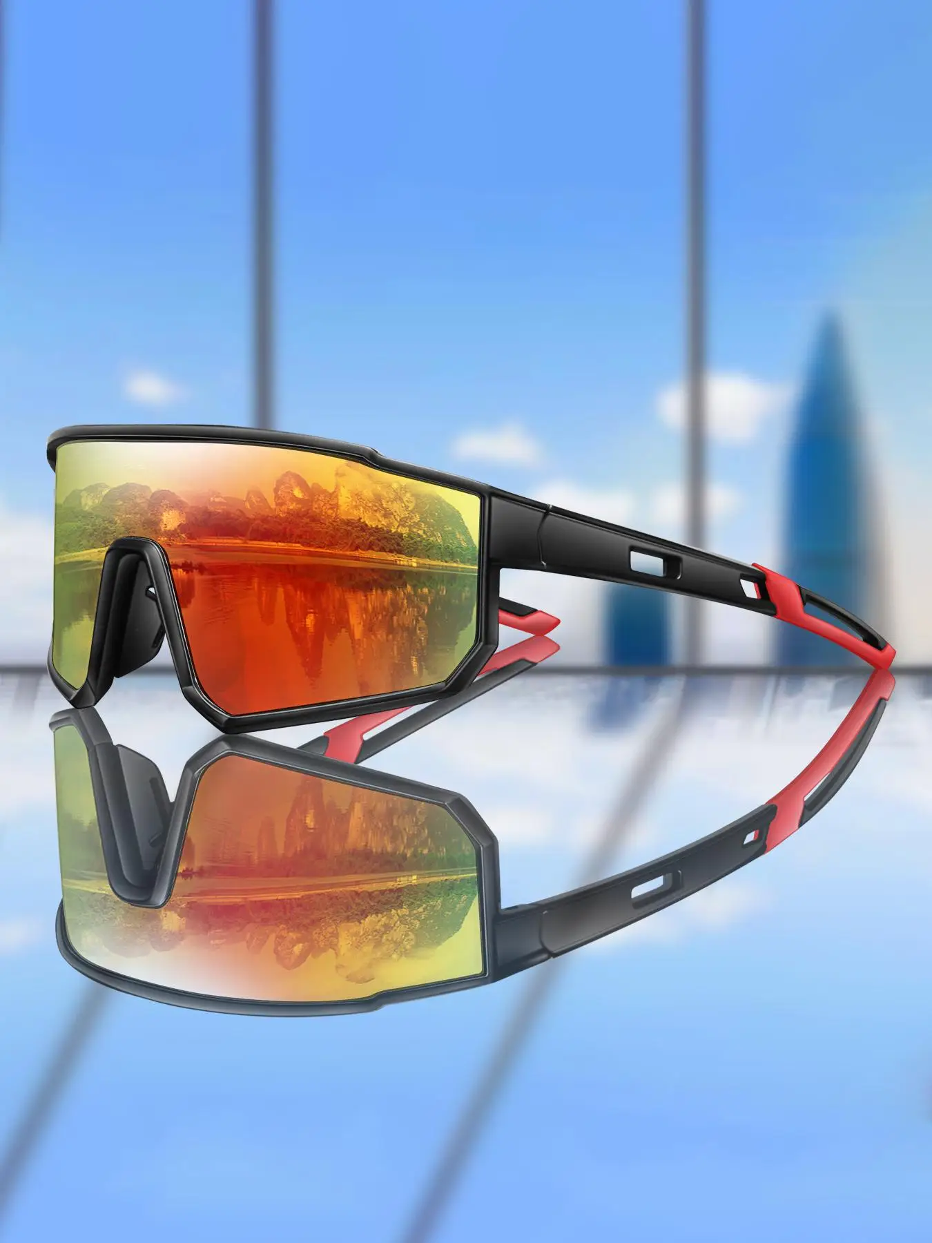 Unisex Sportive Sunglasses, Trendy Casual Summer Outfits 2024 Sunglasses for Everyday Use, Fashionable Sunglasses for Outdoor Activities