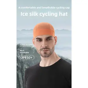 Cycling quick-drying cap windproof sunscreen cap ice silk breathable hood cap bicycle helmet liner