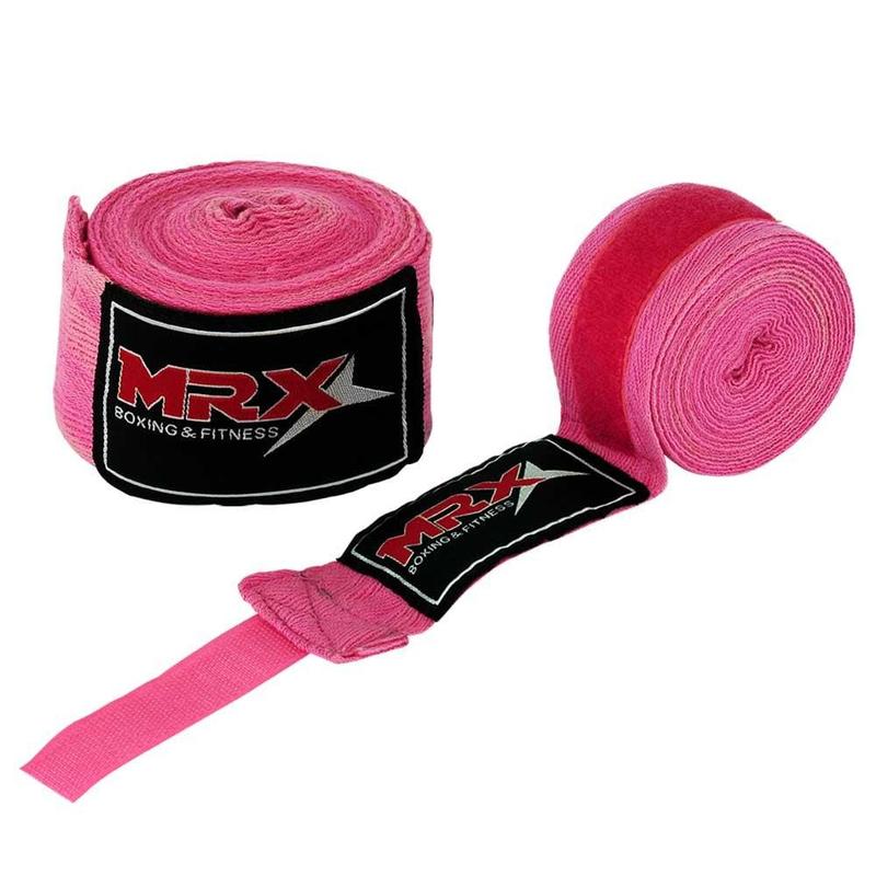 MRX Boxing Hand Wraps 100% Polyester Cotton Multi Colors 180 Inches Length Durable Comfortable Wrist Support for MMA Boxing Muay Thai Kickboxing Training