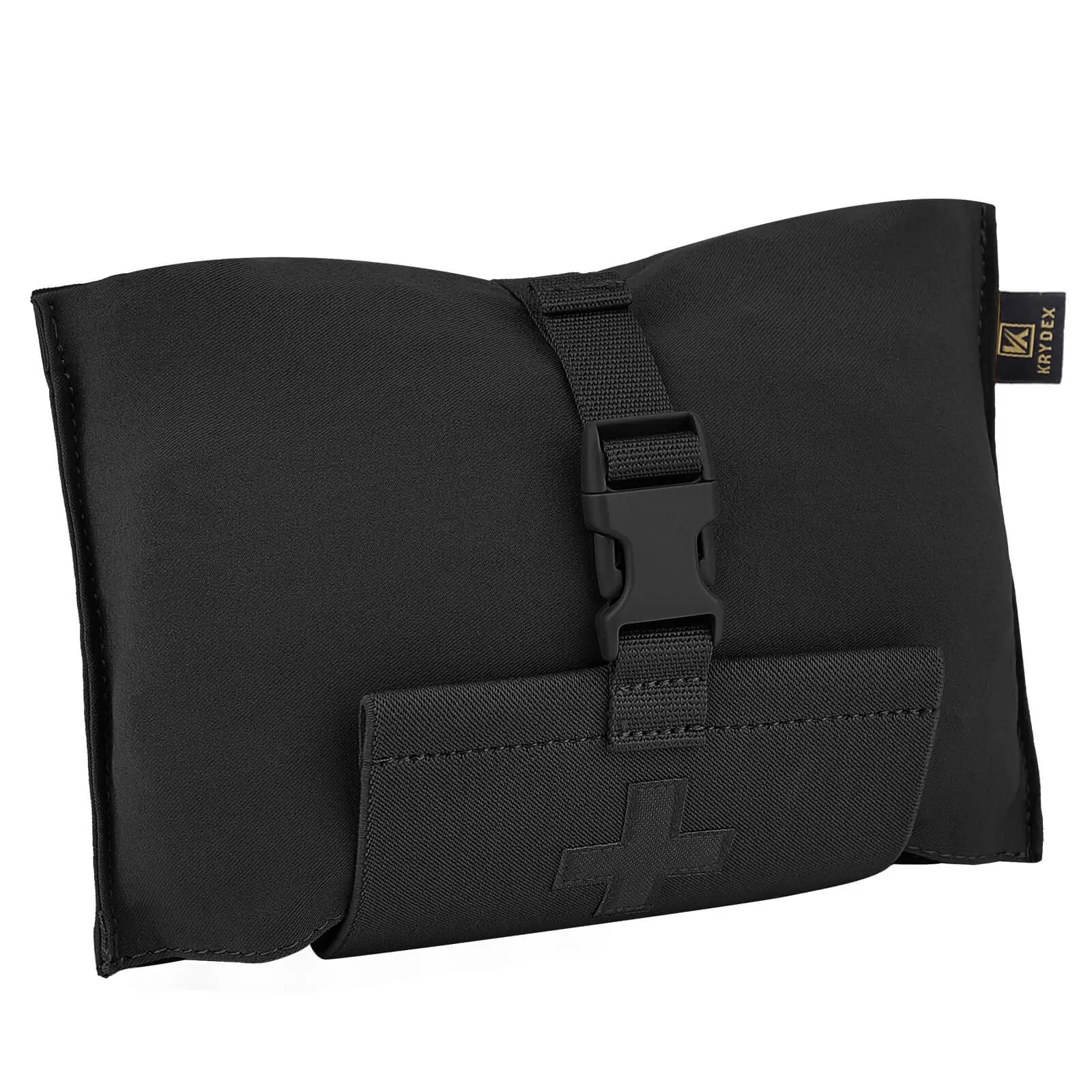 KRYDEX Small Tactical Medical Bag, 500D Nylon Fabric as the Sturdy Platform 4-Way Stretch Survival Kit Holder with Quick Release, MOLLE & Belt Compatible, 9” x 5.5”